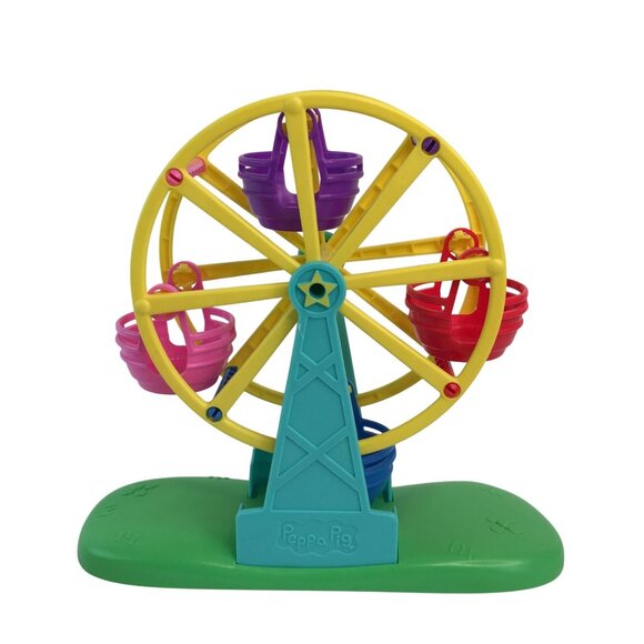 Peppa Pig & Friends Ferris Wheel Swing Set Seesaw and 20 Figures - Picture 9 of 12